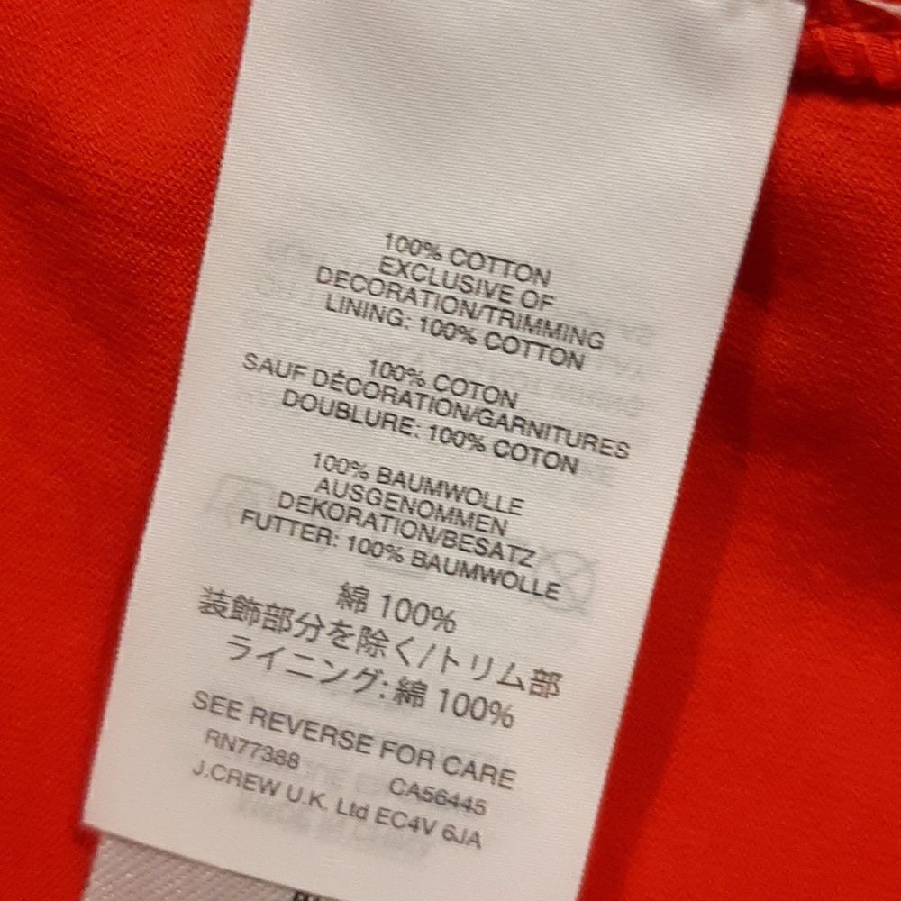 J.Crew Red Orange Tank Shirt - Picture 9 of 10